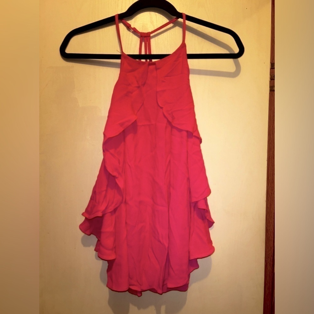 ‘Mustard Seed’ Flowy Strappy top with low back, size small. Never worn